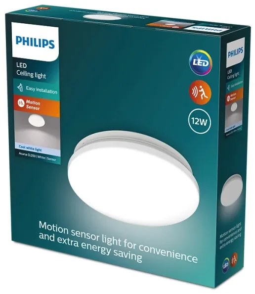 Philips - LED Stropné svietidlo so senzorom ACUNA LED/12W/230V 4000K