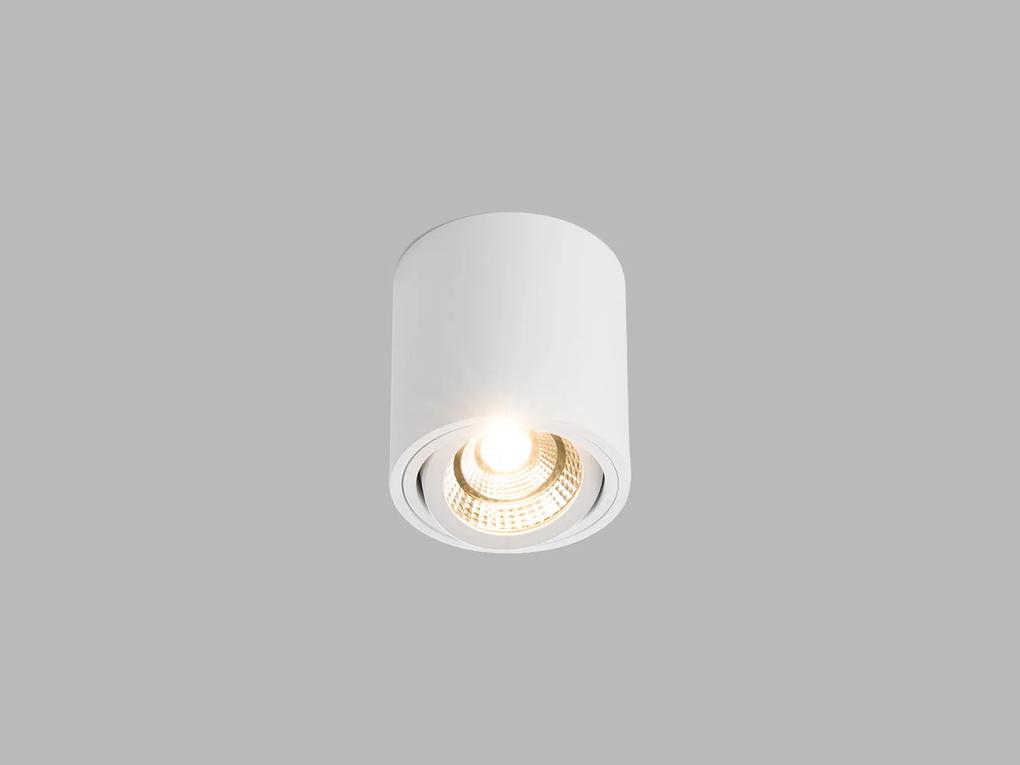LED2 Bodové flexibilné stropné LED osvetlenie ROLL, 6W, teplá biela, okrúhle, biele