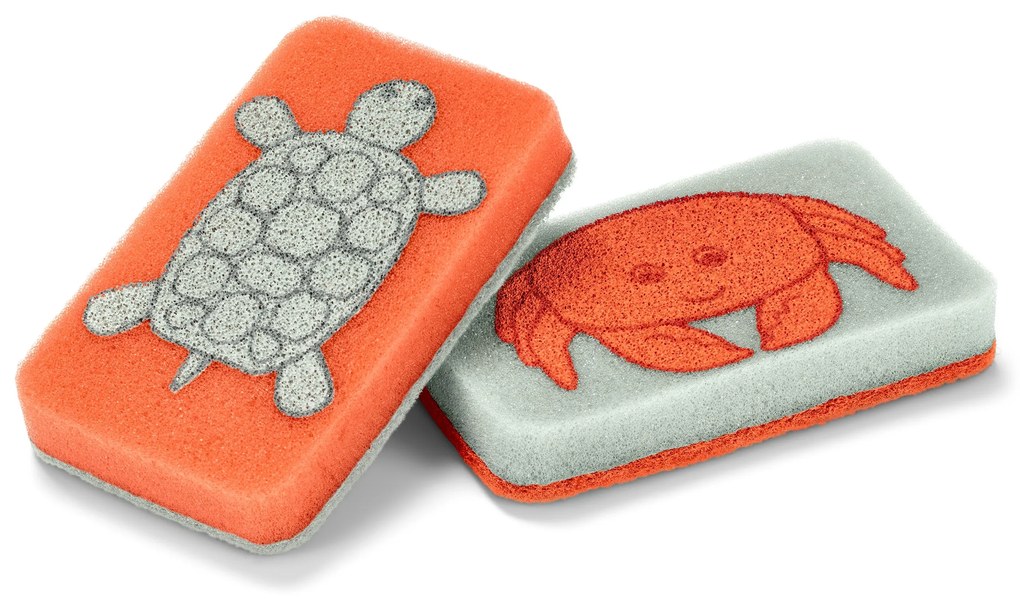 2 čistiace špongie