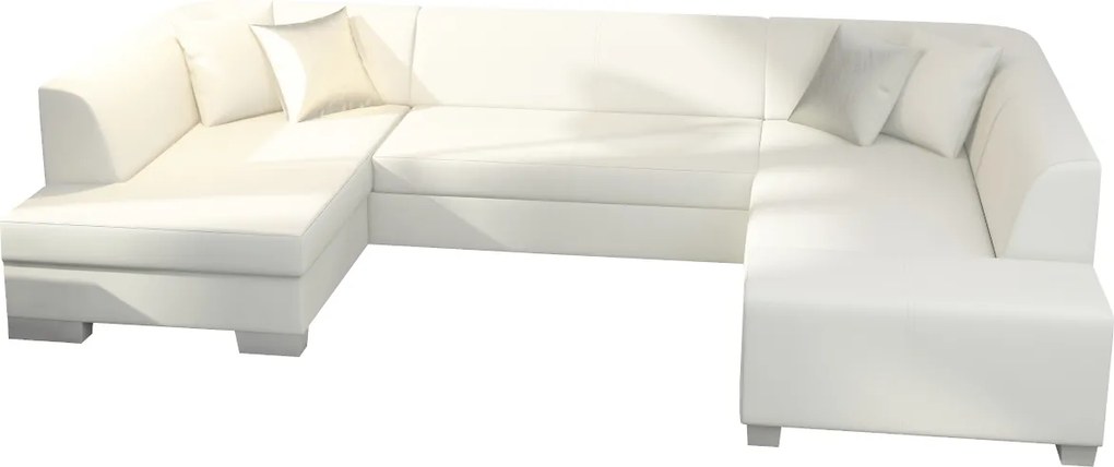 Expedo Rozkladacia súprava HAVANIS do tvaru U, 320x73x167/207 cm, soft 017 white, lavá