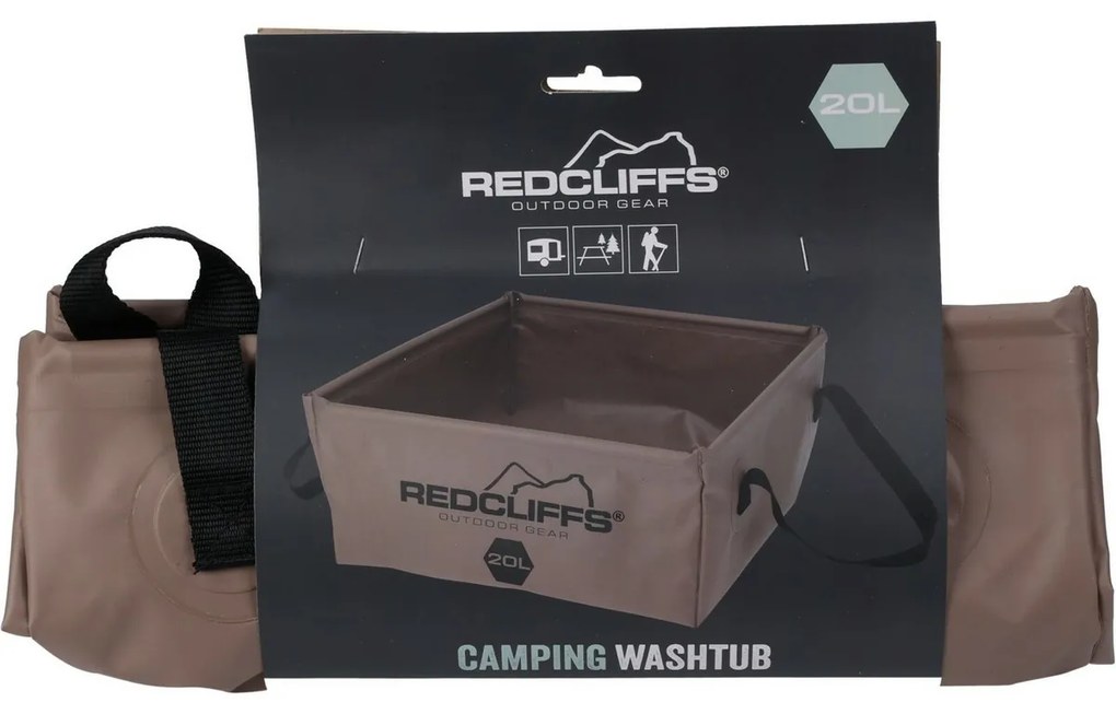 Redcliffs Skladací kempingový box s držadlami, 20 l