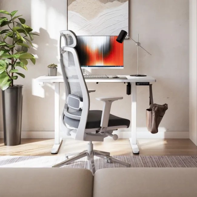 Elektrický výškovo nastaviteľný stôl Mark Adler Leader 6.9 biely