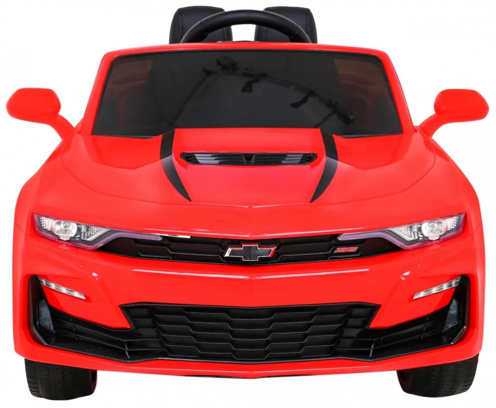 RAMIZ Elektrické autíčko - Chevrolet CAMARO 2SS - červené - 2x35W MOTOR - 12V7Ah BATÉRIA - 2023