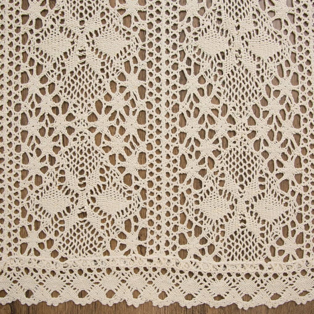 EUROFIRANY AŽÚROVÝ BEHÚŇ NA STÔL MARY 40X140 CM SVETLOBÉŽOVÝ