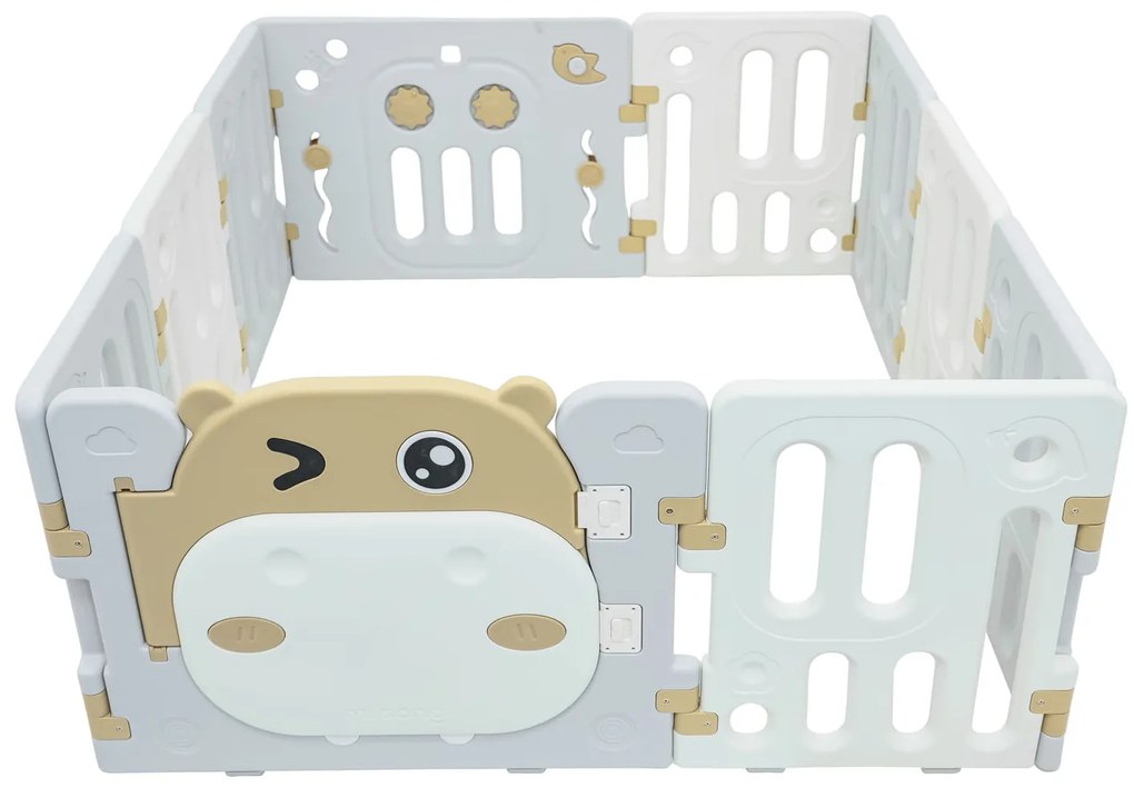 Modulárna ohrádka Hippo modrá pre deti ZOG.SQ-002 Farba: modrá