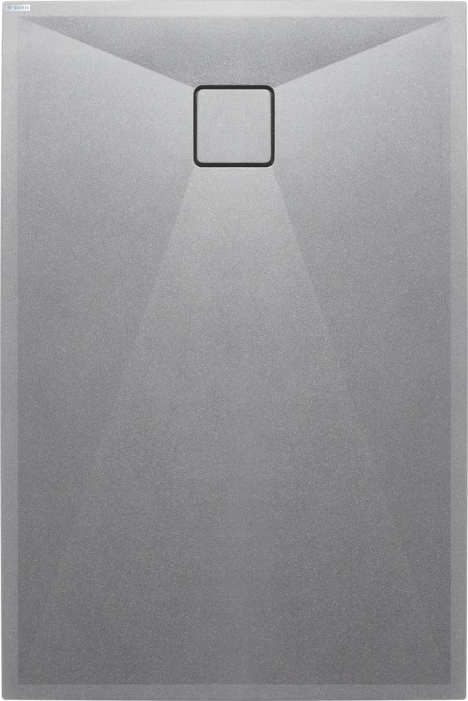 Deante Correo obdĺžniková sprchová vanička 100x70 cm sivá KQR_S75B
