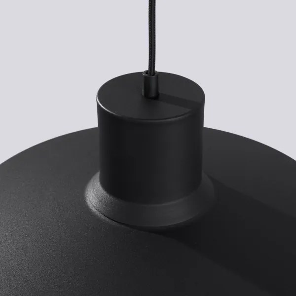 Sollux SL.1703 - Luster na lanku BILO 1xE27/15W/230V pr. 35 cm čierna