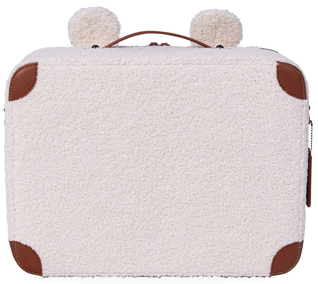 Detský cestovný kufor Teddy Off White