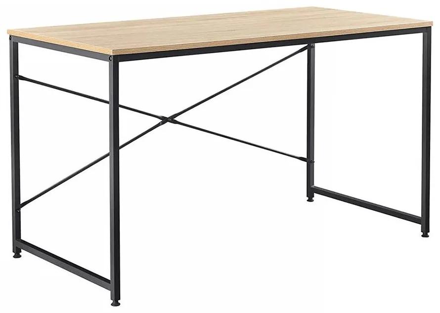 Tempo Kondela Písací stôl, dub/čierna, 120x60 cm, MELLORA
