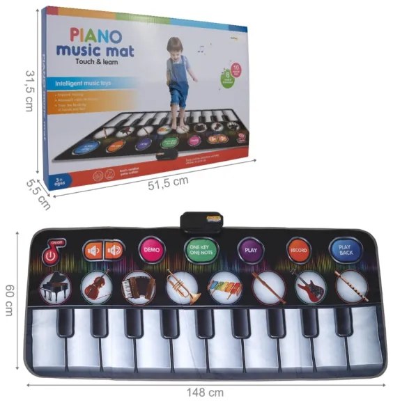 Interaktívna podložka piáno