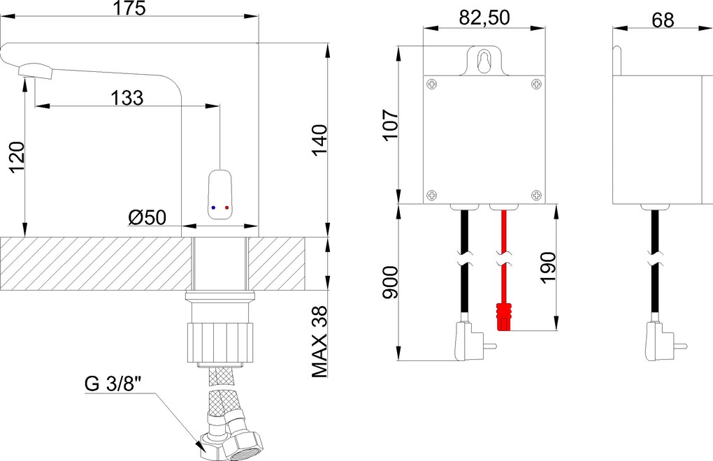 Invena Smart, bezdotyková umývadlová batéria s reguláciou teploty vody, 230V, chrómová, INV-BD-00-001-V Leták: https://cloud.invena.pl/s/nnXaZKg3crBrRkz/download?path=%2FPliki%20do%20strony%20www%2FBD-00-001-V/Inne/BD-00-001-V-ulotka-PL…