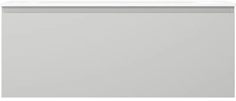 Mexen Orio, kúpeľňová skrinka 120 cm s umývadlom Vela, 1 zásuvka, šedá matná/biela matná, 91A10-12047-1-BF62-W23M01
