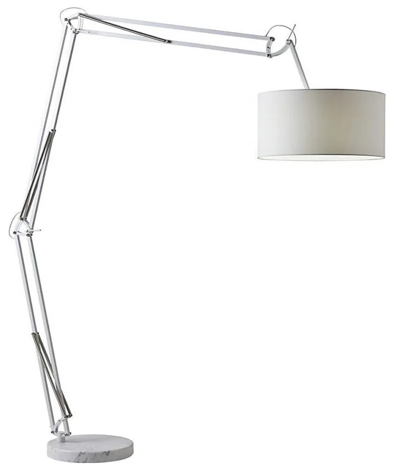 Redo 02-385 - Stojacia lampa AZAR 1xE27/42W/230V biela/chróm