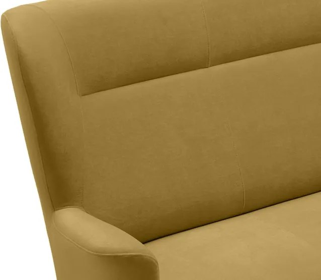 Dvojmiestna pohovka Next, žltá látka