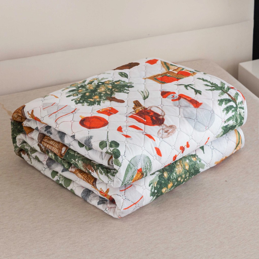 Prehoz na posteľ FESTIVE MAGIC, farebný Rozmer: 170 x 210 cm