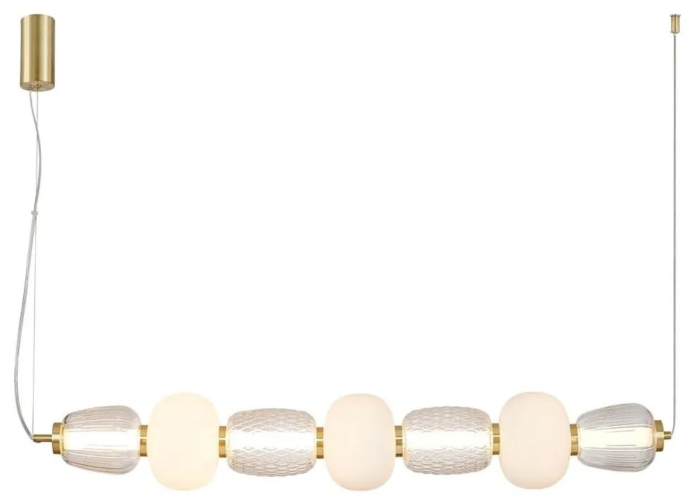 LED Luster na lanku CARO LED/42W/230V zlatá