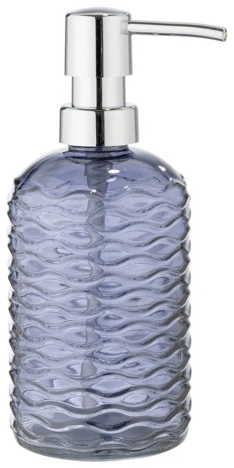 Tmavomodrý sklenený dávkovač mydla 0.5 l Vetro - Wenko