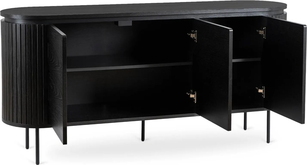 Komoda Beck 160 cm čierna
