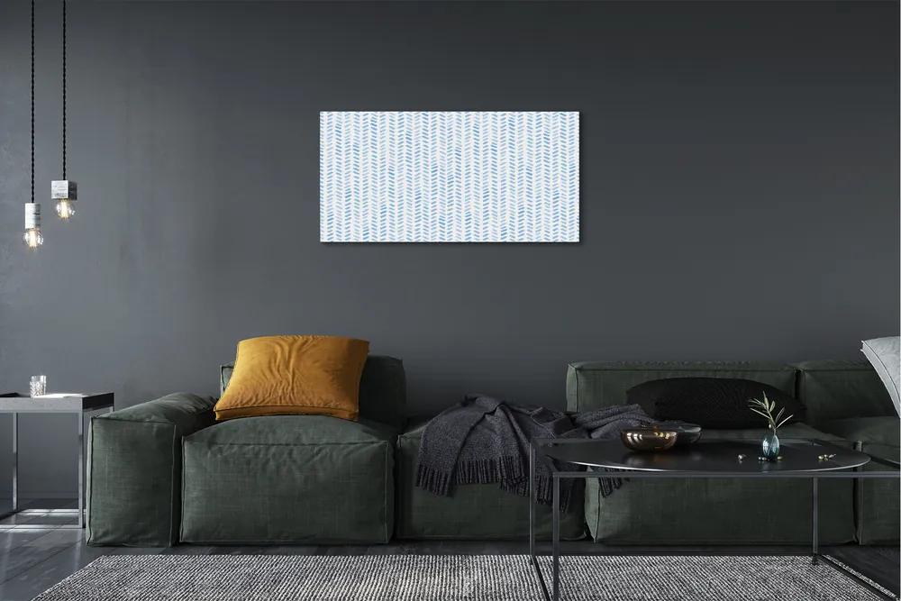 Obraz na plátne Modré pruhované rybia kosť 120x60 cm