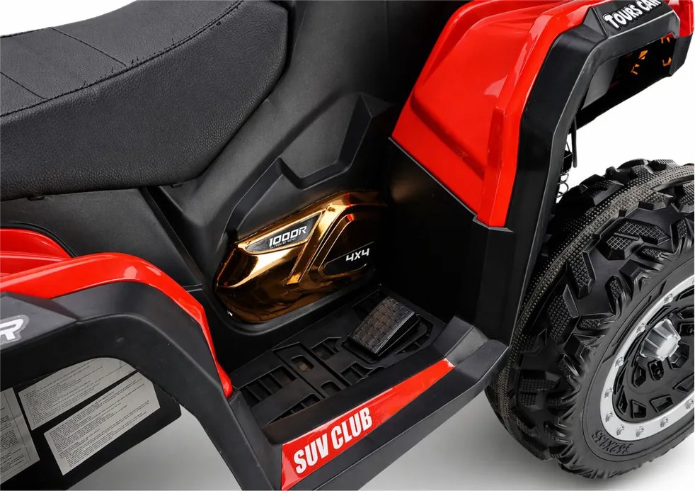 LEAN CARS Štvorkolka na akumulátor XW-08 4x4 45 W červená