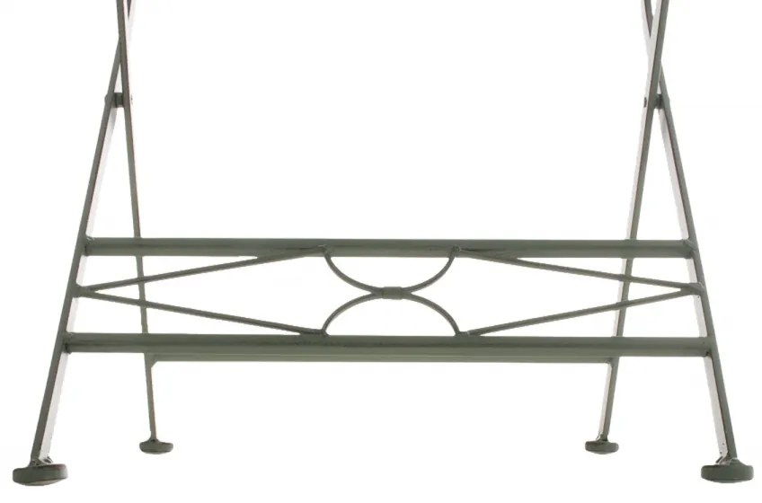 Kovová skladacia stolička Asina (SET 2 ks) - Zelená antik