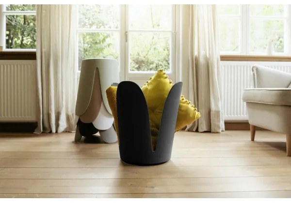 WENKO 26087100 - Stolička COMISO 44,5x46 cm čierna