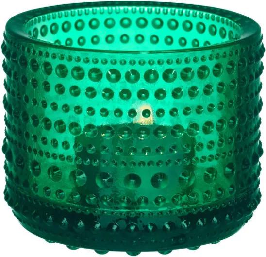 Iittala Svietnik na čajovú sviečku Kastehelmi, emerald