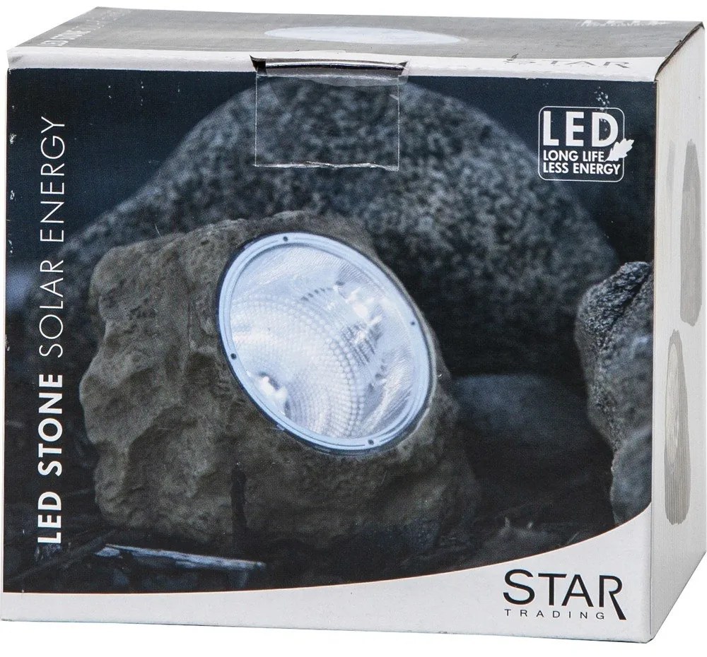 Vonkajšie solárne LED svietidlo Star Trading Stone, výška 11 m