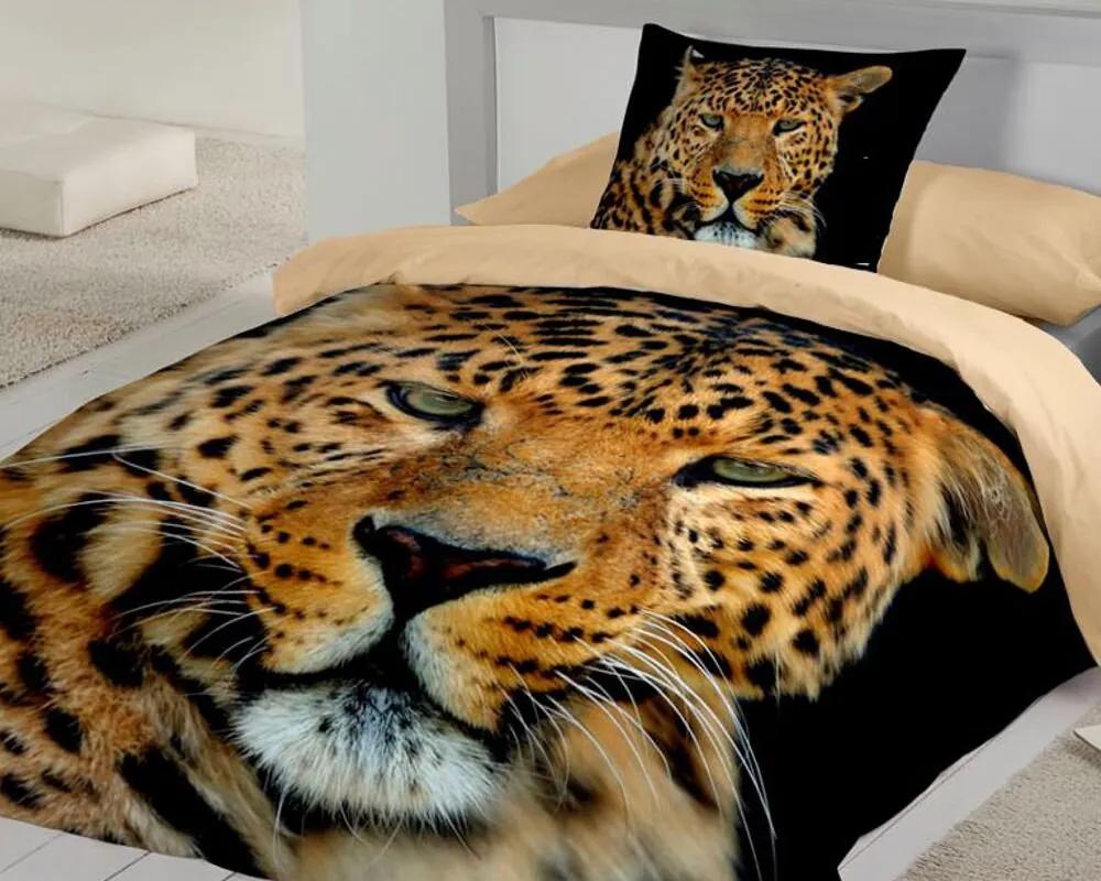 Bavlnené obliečky Leopard, 140 cm x 200 cm
