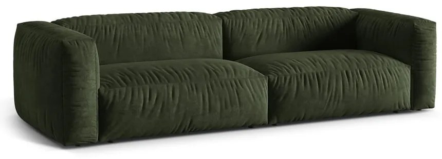 Zelená zamatová pohovka 320 cm Martina – Micadoni