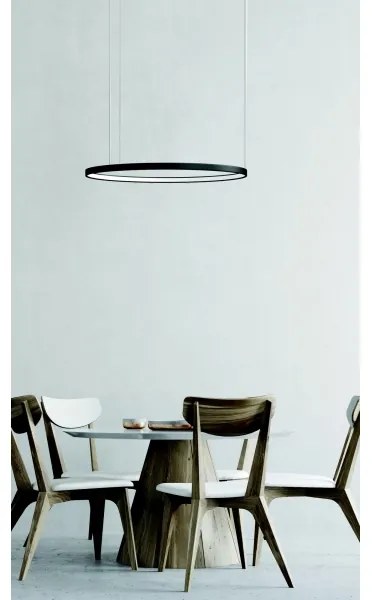 Azzardo AZ5016-LED Stmievateľný luster na lanku AGNES LED/38W/230V pr. 48 cm čierna