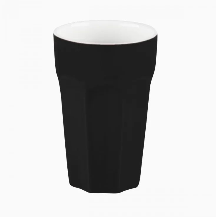 Lunasol - Porcelánový pohár veľký čierny 470 ml - RGB (451616)