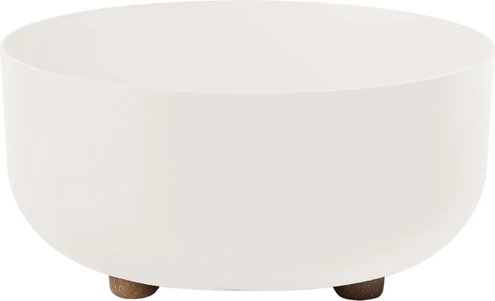 PLASTOVÝ KVETINÁČ TERRA 30X14,5 CM BIELA