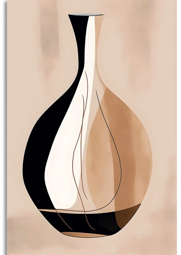 Obraz abstraktné tvary váza Varianta: 40x60
