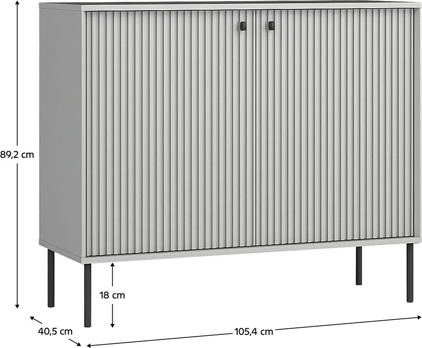 ARIS 2D skrinka, sivá