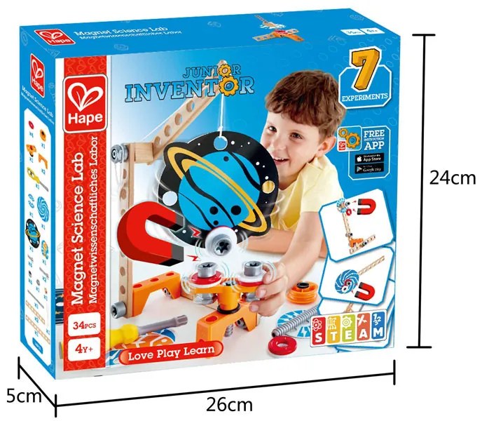 Vedecké laboratórium - 7 experimentov s magnetmi, 34 ks