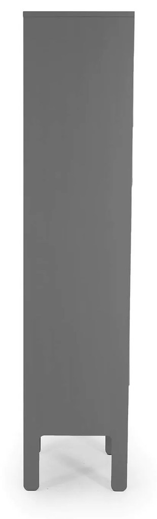 Vitrína nuo 40 x 178 cm sivá MUZZA