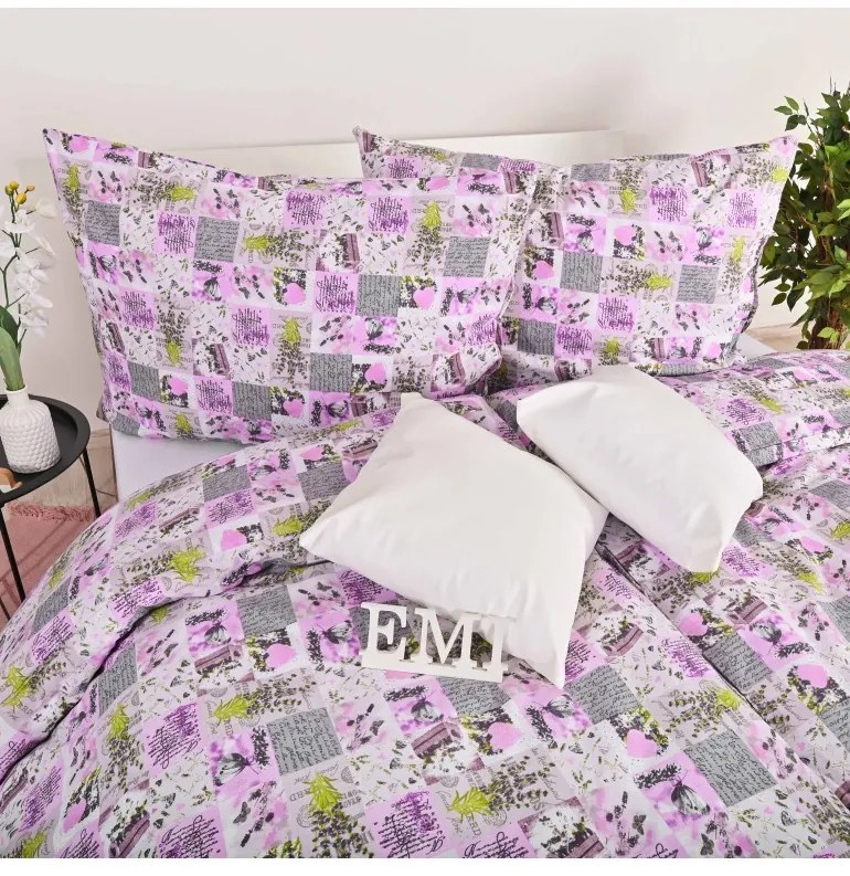 Obliečky bavlnené Amadora EMI, Štandardný set jednolôžko obsahuje 1x 140x200 + 1x 70x90