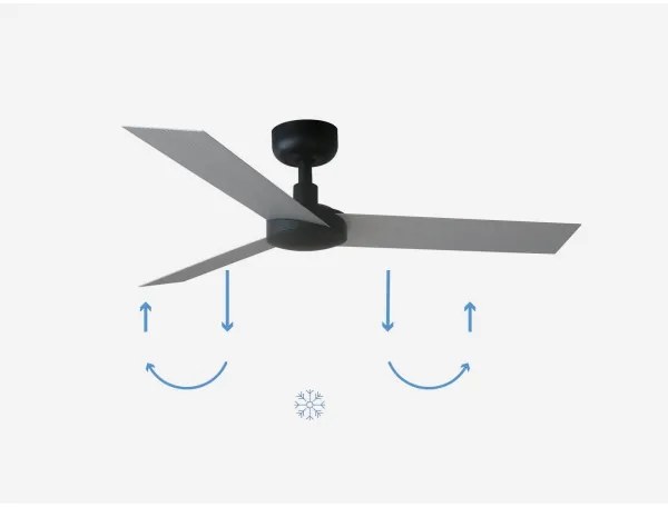 FARO 34285 - Stropný ventilátor CRUISER S čierna pr. 106 cm + diaľkové ovládanie