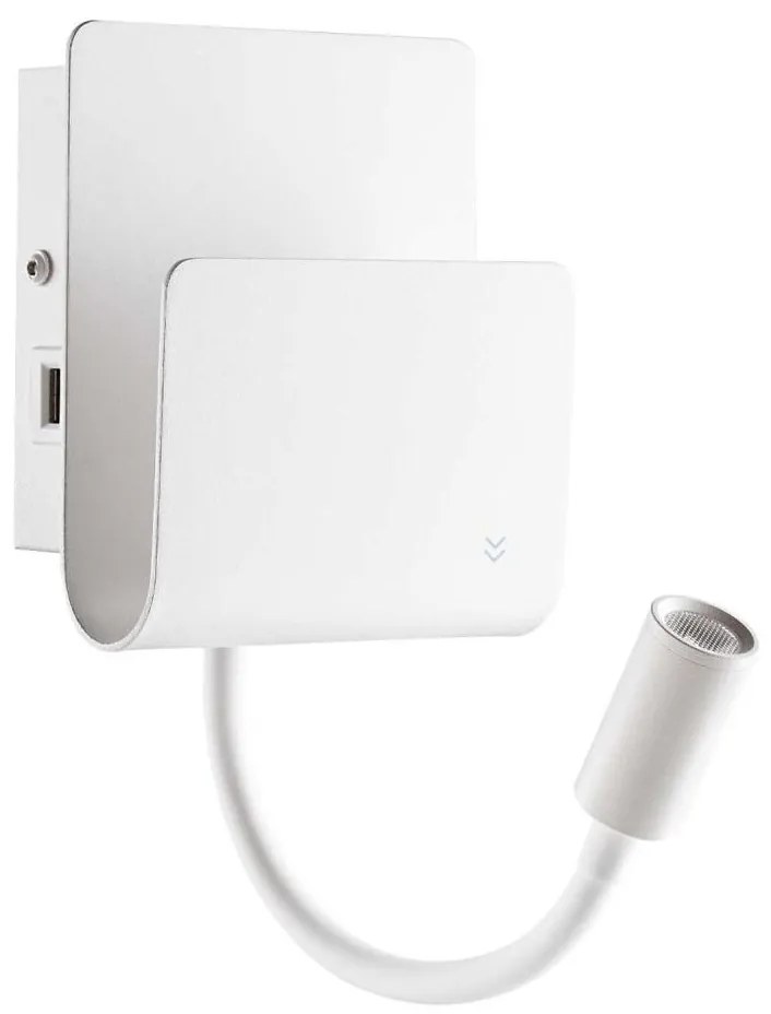 Ideal Lux - LED Nástenné bodové svietidlo PROBE LED/9,5W/230V USB biela