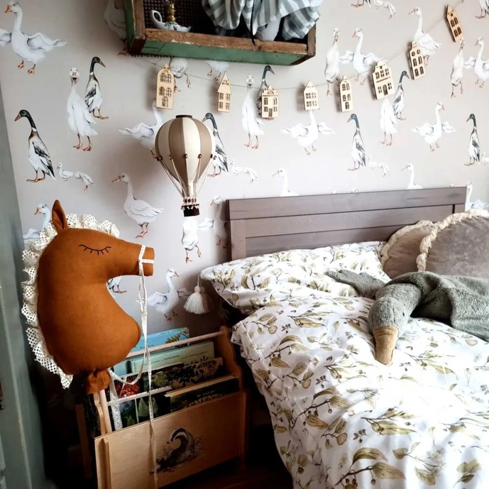 Tapeta bielej kačice 280x50 cm