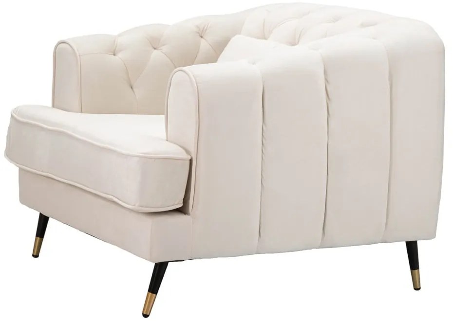 Krémové kreslo Praga – Mauro Ferretti