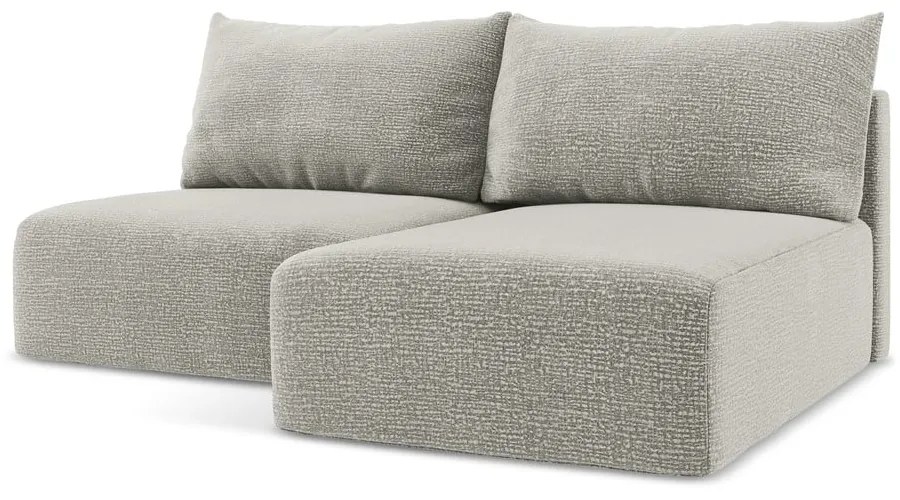 Svetlosivá rozkladacia/s úložným priestorom rohová pohovka (pravý roh) Kalena – Makamii