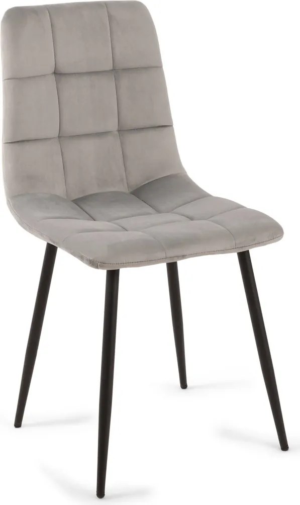 Jedálenská stolička Harry, svetlo šedá látka