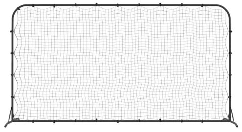 vidaXL Futbalová odrazová sieť čierna 366x90x183 cm HDPE-