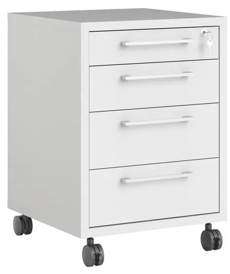 Biela uzamykateľná skrinka 48x68 cm Prima – Tvilum