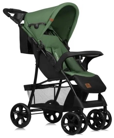 Lionelo - športový kočík EMMA PLUS zelený/čierny