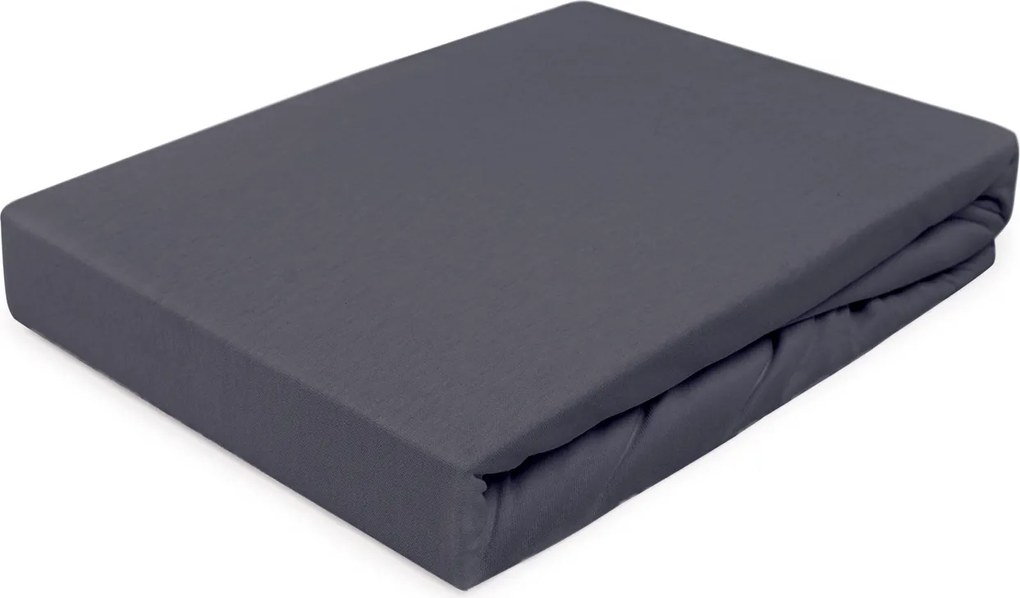 JERSEY PRESTIERADLO PREMIUM 90X200 CM TMAVOSIVÉ