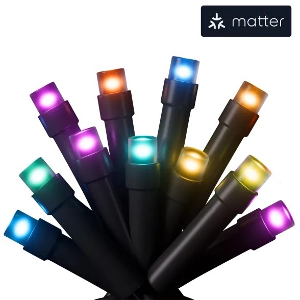 LED RGBW Vonkajšia vianočná reťaz ESSENTIALS 250xLED 2x10m 2700-6500K Wi-Fi IP44