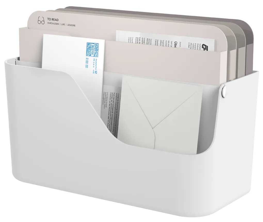 Rotho Organizér na dokumenty a prichádzajúcu poštu, myPAPER ORGANIZÉR - biely